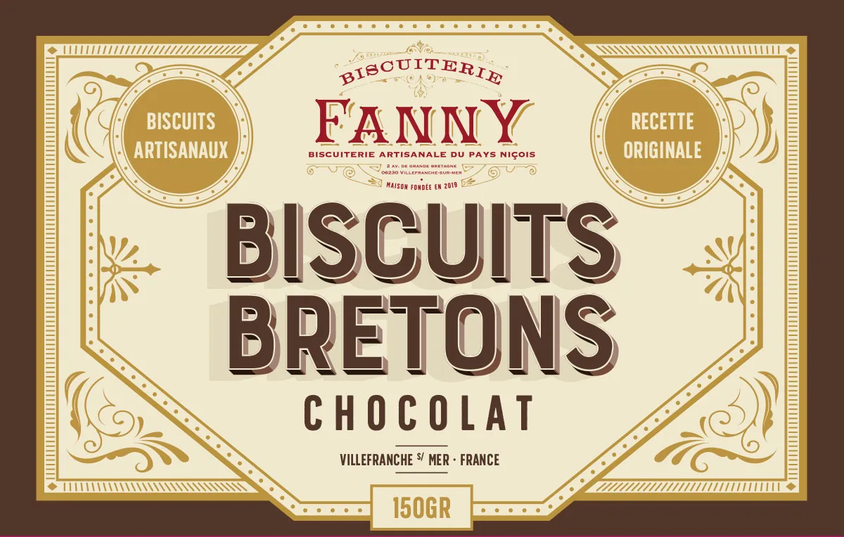 SLUSH - Design d'étiqutettes pour la Biscuiterie Fanny